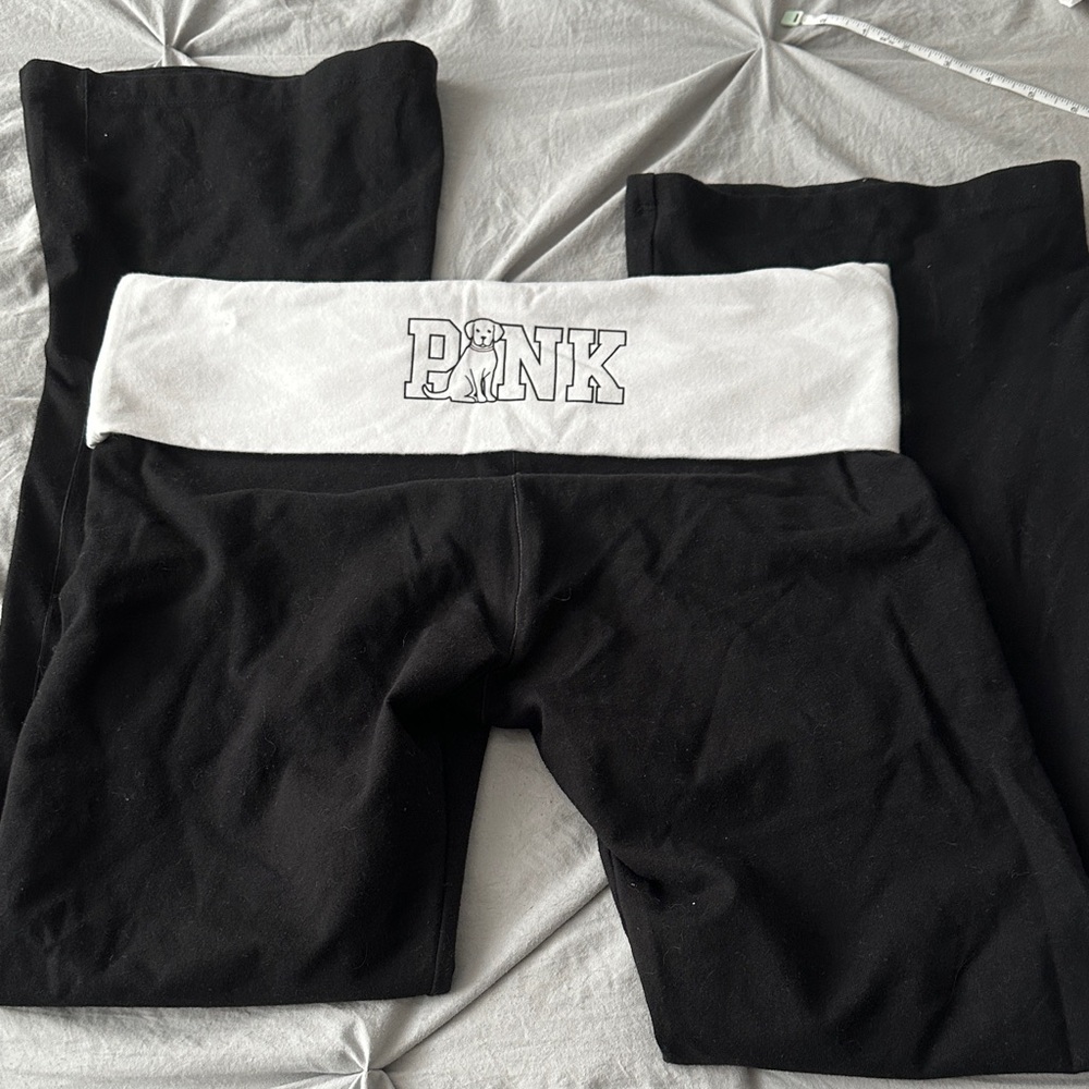 Pink boot cut yoga pants